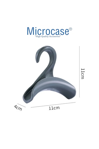 Microcase Sert Abs Plastik Portatif Mini Dolap İçi Çanta Askısı 4 Adet - Al5016 Beyaz