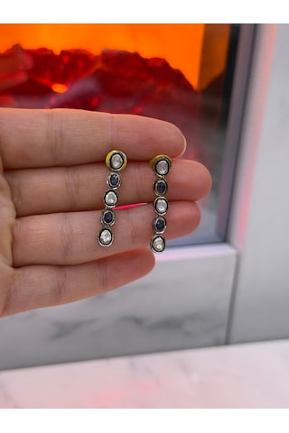 Safir Elmas Küpe 378 Safir Elmas Küpe 378