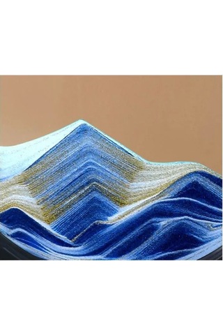 Yunboo Masaüstü Dekoratif 3d Kum Tablo - 360 Dönebilen Akıcı Sandık - Ofis Ve Ev İçin Zevkli Stres Atıcı