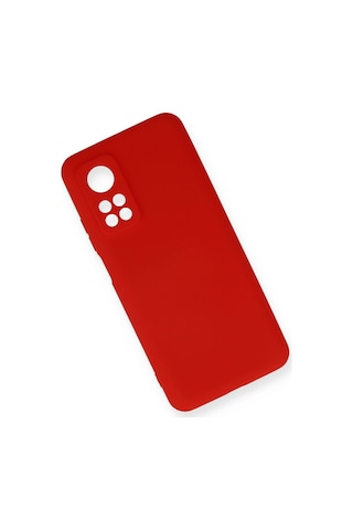 Ilkeshop Newface Xiaomi Mi 10t Kılıf Nano İçi Kadife Silikon - Kırmızı