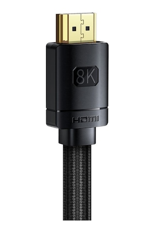 Baseus Hdmı 2.1 8k 60hz 4k 120hz 48gbps Yüksek Hızlı Görüntü Ve Ses Aktarım Kablosu 3 Metre Siyah