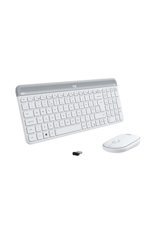 Mk470 Q Tr Ince Kablosuz Klavye Mouse Set Beyaz 920-009436