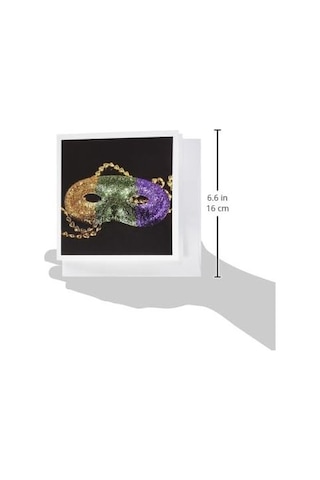 3drose Mardi Gras - Tebrik Kartları, 6 X 6 İnç, 12&apos Li Set Gc 7253 2