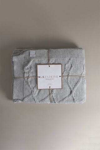 Espuma De Mar Gri Tek Kişilik Battaniye 160x220 37131 Gri