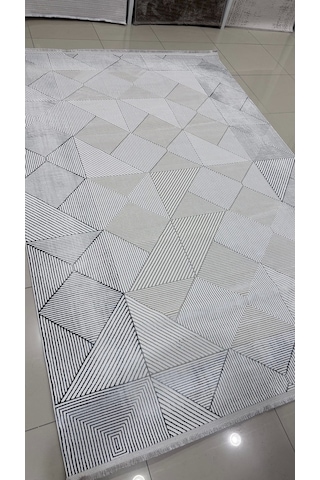Safyün Halı Kadife Kf464 Gri 200 X 290 Renkli