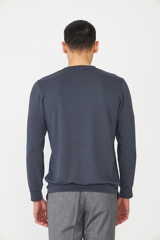 White Stone Antrasit Basic Bisiklet Yaka Erkek Sweatshirt Antrasit