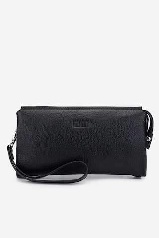 Valmenti Erkek Hakiki Deri Siyah Floter El Çantası 147 892 Erk Cnt Y25 Sıyah Fltr Siyah