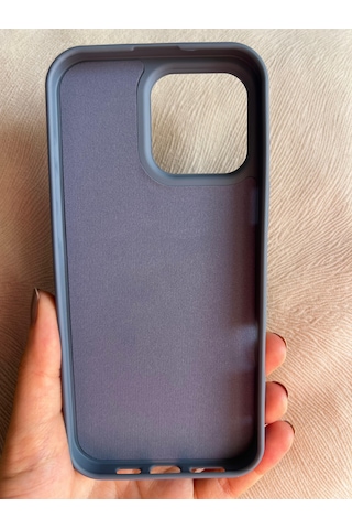 Apple Uyumlu iPhone 16 Pro Logolu İçi Kadife Silikon Lansman Kılıf