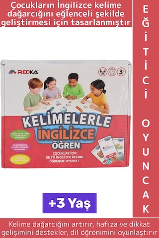 Eğitici Çocuk Dikkat Hafıza Kelime Dil Öğrenimi Gelişimi Eğlenceli Kelimelerle İngilizce Öğren Oyunu