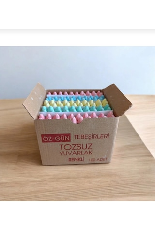 Drnkidsveeğitim Öz-gün Tebeşir 1 Kutu 100 Lü Renkli Tebeşir