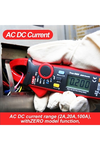 Ut210a-current Clamp Mini Multimetre Test Cihazı Uni T Ut210e Ut210d Amperometrik Ölçüm Pensesi Ampermetre Ac Dc Frekans Kanca Metre Pro