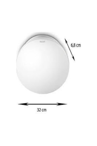 Philips 17w Moire 2700k Sarı Işık Cl200/ Led Plofonyer Armatür Beyaz