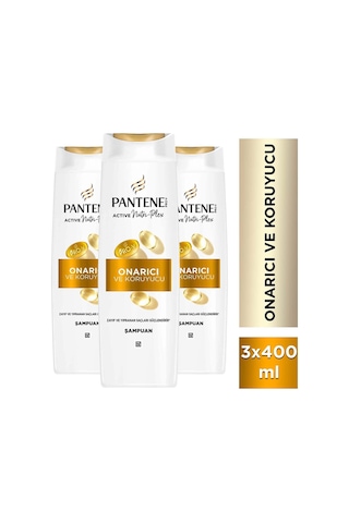 Active Nutri-plex Onarıcı & Koruyucu Şampuan 400ml Yıpranmış Saçlar İçin X 3 Adet Tüm Saç Tipleri
