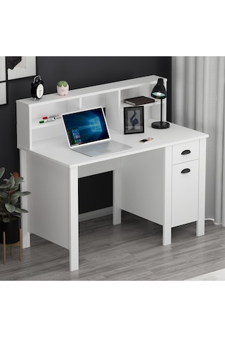 Plus Çalışma Masası Bilgisayar Masası Beyaz