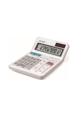 Sharp EL-320WB 12 Hane Masaüstü Hesap Makinesi