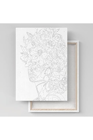 Sayılarla Boyama Tuval Seti Fırça Boya Dahil Çıtalı 40x50 Cm - Keman Genel