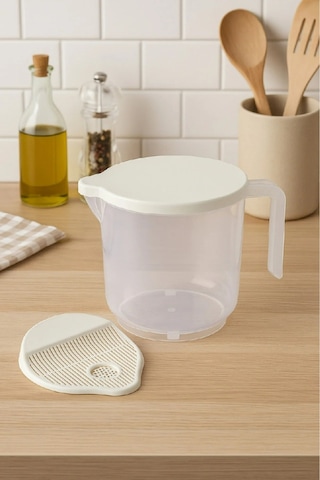 Pirinç Süzgeci 2 Litre Beyaz - Yıkama Ve Süzme Beyaz