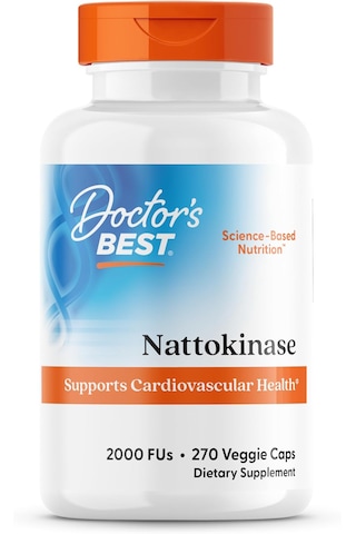 Doctor's Best Nattokinase Gut Health 2,000 Fus 270 Veggie Caps Aromasız