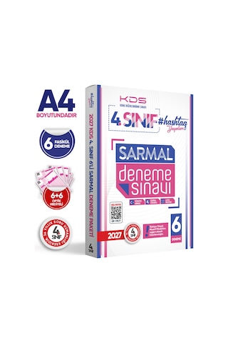 2027 4.Sınıf #hashtag Kazanım Değerlendirme Sınavı 6lı SARMAL Deneme Paketi Türkiye Geneli