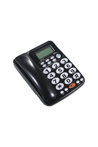 Yunboo Büyük Tuşlu, Hafızalı, Alarmlı Masaüstü Sabit Telefon - 5 Seviye Ekran Parlaklığı