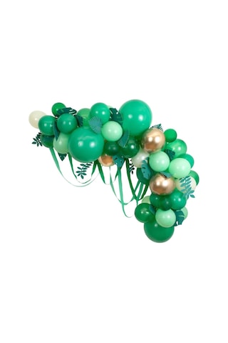 Meri Meri - Leafy Green Balloon Arch Kit - Yapraklı Yeşil Balon Kiti - 44 Balon Çok Renkli