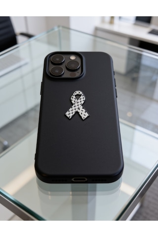 Filistin Kefiye Modeli Telefon Sticker 3d Metal Tasarım, Arka Süs A300139