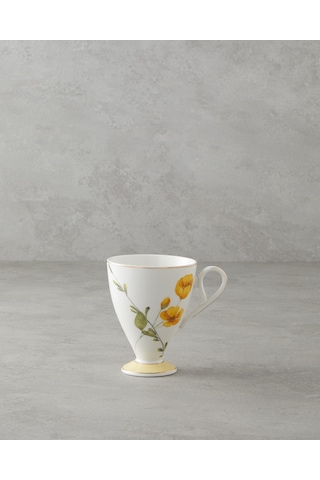 English Home Valentina New Bone China Kupa 300 Ml Sarı Sarı