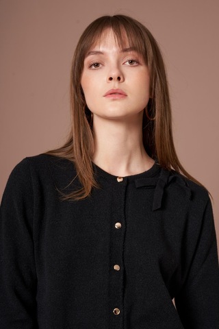 Ftz Women Kadın Şardon Hırka Siyah 25288 Siyah