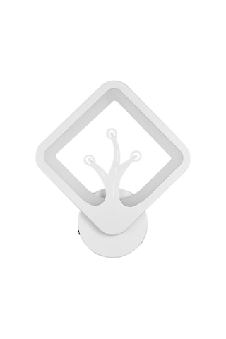 Ranyeek 3066 Model Duvar Lambası - 12w Led Isık Kaynağı 3000k Sıcak Beyaz - 85-265v Geniş Voltaj - Akrilik Ve Demir Malzeme - Yatak Odası, Oturma Odası Için Sıcak Beyaz