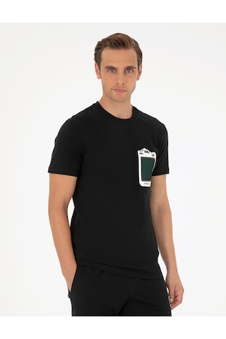 Pierre Cardin Erkek Siyah Tişört 50292117-vr046 Siyah