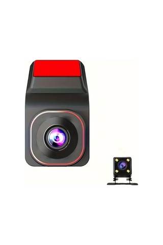 Fortunelane K801 Araç Kaydedici Wıfı 1080p Çift Kameralı Park Monitörü Geri Vurma Görüntüsü