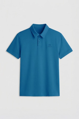 Tommylife Tommy Life Saks Basic Logolu Standart Kalıp Triko Polo Yaka Erkek T-shirt - 87748 Saks