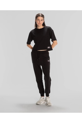 Kappa Authentic Lily Kadın T-Shirt-Siyah