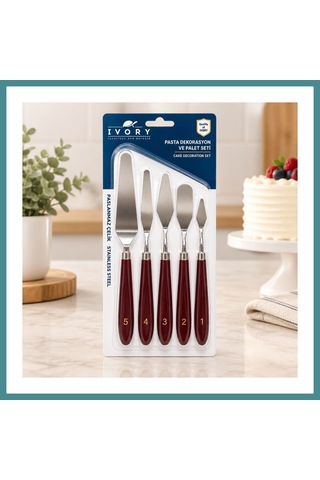 Trendexa 5 Parça Pasta Spatulası Mac Çok Renkli