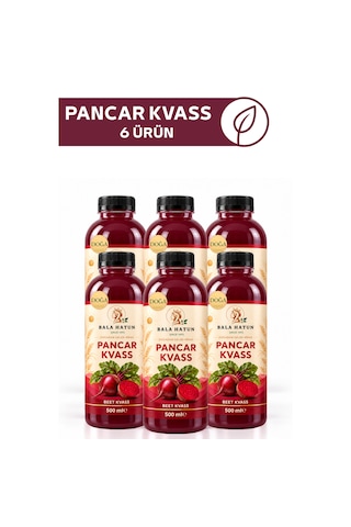 Bala Hatun Pancar Kvass 500ml - Doğal Fermente 6'lı Pet Şişe