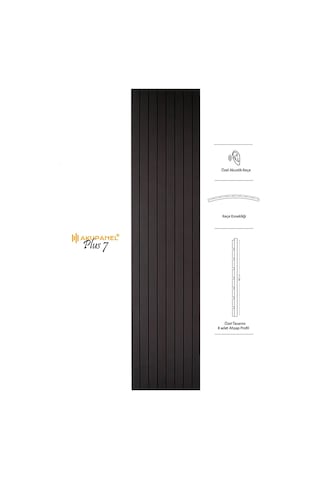 Akupanel Plus7 60 245 Cm Venge Akustik Duvar Paneli Kahverengi
