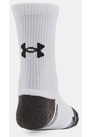 Under Armour Çocuk UA Performance Tech 3’lü Paket Crew Çorap 1379521-100 Beyaz - Gri