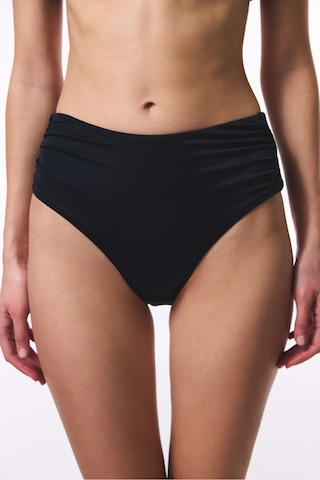 Penti Siyah High Shirred Bikini Altı