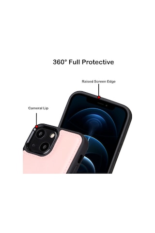 Bouletta Apple İphone 13 Mini Uyumlu Deri Arka Kapak Fxcp Nu2