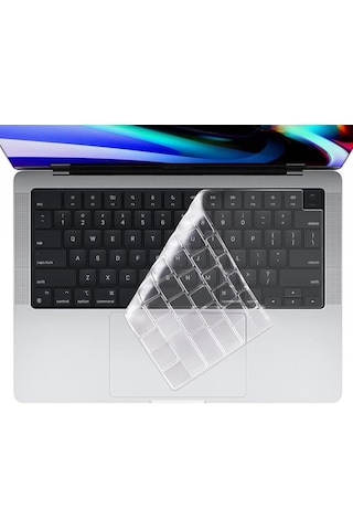 Apple Uyumlu MacBook Air M2 13.6inç A2681 Silikon Klavye Koruyucu