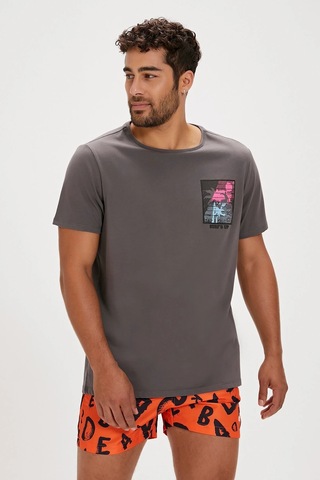 Bad Bear Lorenzo Erkek T-shirt Siyah