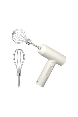 Jialan Kek Krem Karıştırma Taşınabilir Elektrikli Yiyecek Beyaz