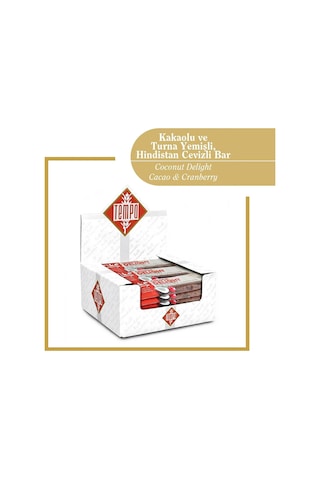 Kakaolu Ve Turna Yemişli Hindistan Cevizli Bar 32 G X 12 Adet