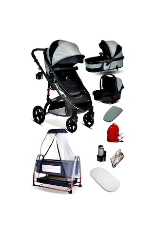 Baby Home Single-to Travel Sistem Bebek Arabası + Maya Anne Yanı Bebek Sepeti Beşik