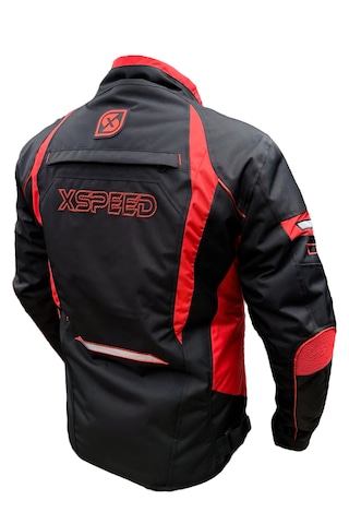 Xspeed Anger Plus 4 Mevsimlik Korumalı Motosiklet Montu Kırmızı
