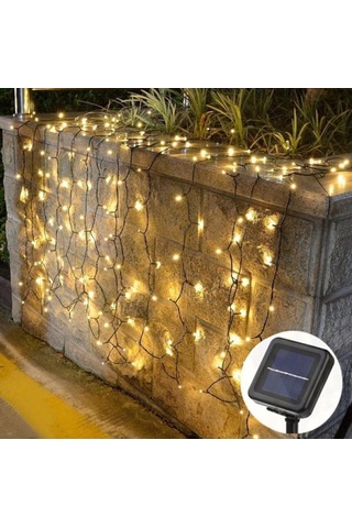 10 Metre 100'lü Led Solar Enerjili Işık Bahçe Işıklandırmak İçin Lamba Dış Mekan İçin Uygun Güneş Enerjili