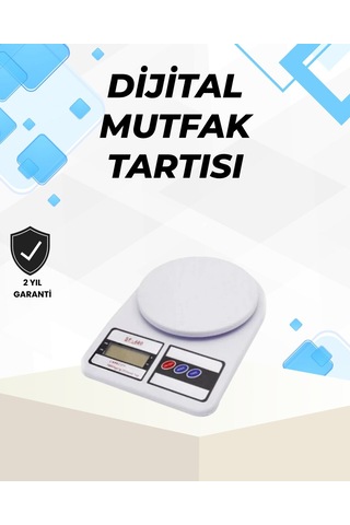 Hepsi Hassas Tartım İçin Dijital Mutfak Terazisi 10kg / 1g Najmaddin Diğer