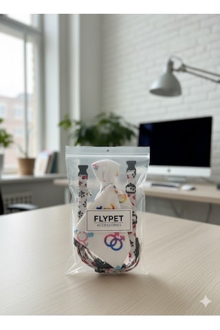 Flypet Karışık Desen Kedi Tasma Seti & Yavru Köpek Tasma Seti 13cm-24cm Ayarlanabilir Tasma