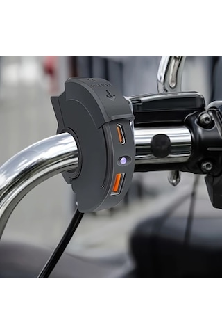 Boatshop1 Hyd01 12v Motosiklet Usb Hızlı Şarj Cihazı C Tip Telefon Portu Soket Adaptörü