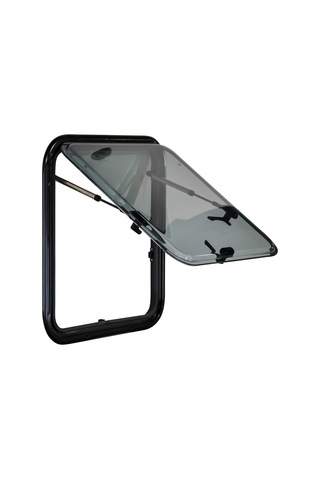 Berhimi Karavan Penceresi Amortisörlü 30 x 50 CM Siyah